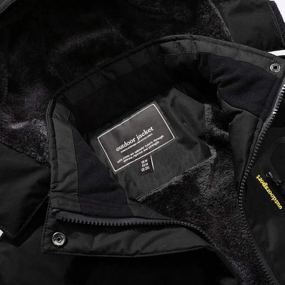 Men's Waterproof Fleece Lined Winter  Coats Windproof Warm Snow Ski Jacket - Picture 3 of 7